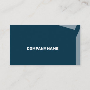 Impacty Blue Corporate Flat Shapes Visitekaartje