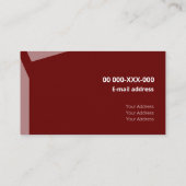 Impacty Bordeaux Corporate Flat Shapes Visitekaartje (Achterkant)