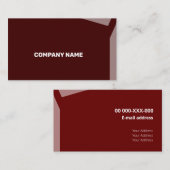 Impacty Bordeaux Corporate Flat Shapes Visitekaartje (Voorkant / Achterkant)