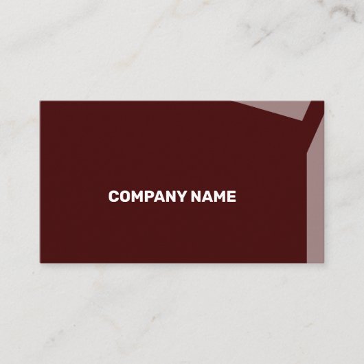 Impacty Bordeaux Corporate Flat Shapes Visitekaartje (Voorkant)