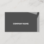 Impacty Grey Corporate Flat Shapes Visitekaartje (Voorkant)