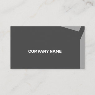 Impacty Grey Corporate Flat Shapes Visitekaartje