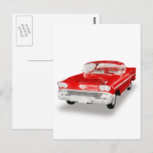 Impala 1957 briefkaart (Voorkant / Achterkant)