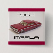 Impala 1964 vierkante button 5,1 cm (Voorkant)