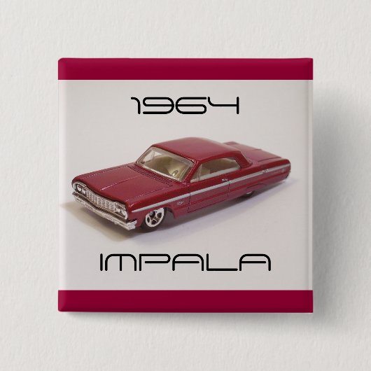 Impala 1964 vierkante button 5,1 cm (Voorkant)