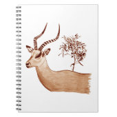 Impala Antelope Dier Wildlife Tekening Schets Notitieboek (Voorkant)