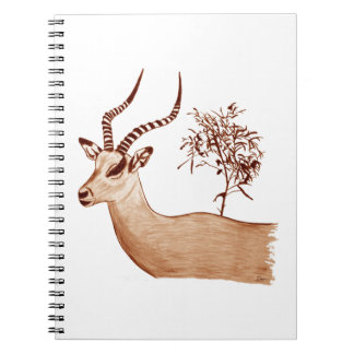 Impala Antelope Dier Wildlife Tekening Schets Notitieboek