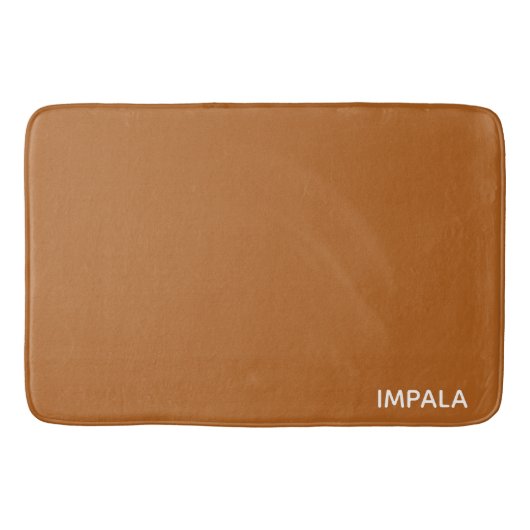 Impala bruine kleur naam badmat (Voorkant)