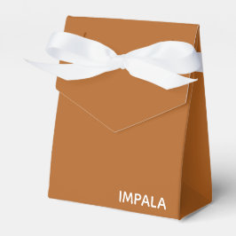 Impala bruine kleur naam bedankdoosjes