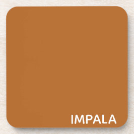 Impala bruine kleurnaam bier onderzetter