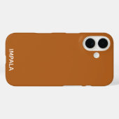 Impala bruine kleurnaam Case-Mate iPhone case (Achterkant (horizontaal))