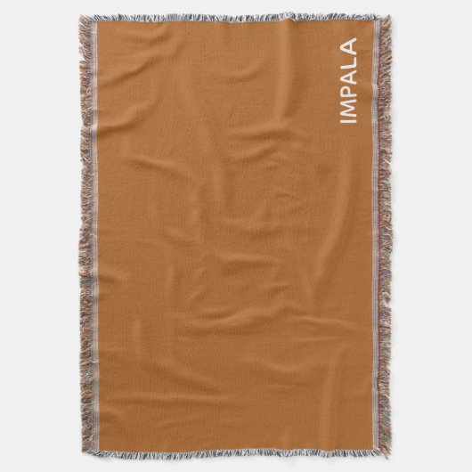 Impala bruine kleurnaam deken (Voorkant Verticaal)