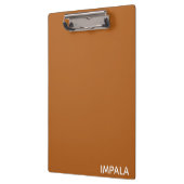 Impala bruine kleurnaam klembord (Links)