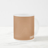 Impala bruine kleurnaam matglas koffiemok (Voorkant rechts)