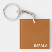 Impala bruine kleurnaam sleutelhanger (Voorkant)