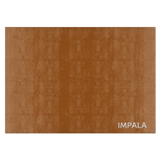 Impala bruine kleurnaam snijplank (Voorkant)