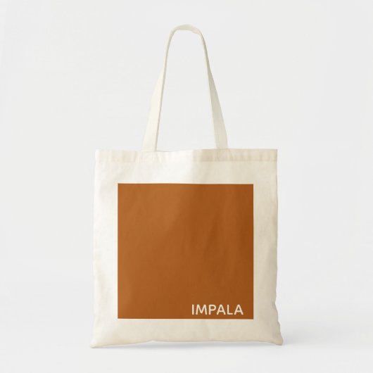 Impala bruine kleurnaam tote bag (Voorkant)