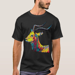 Impala Colorful Design Animal Natuur Bossen T-shirt
