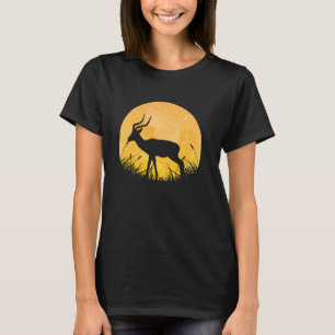 Impala Easy Halloween Outfit Antelope Ewe Moon Cos T-shirt