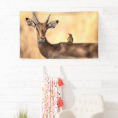 Impala en Oxpecker Bird in Afrika Spandoek (Insitu)