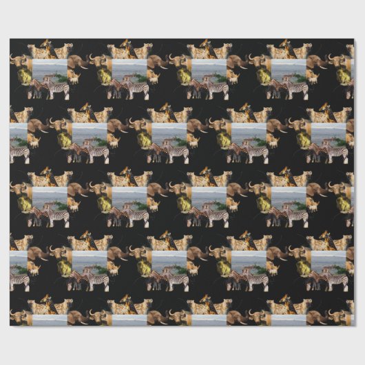 Impala Hill wildlife lijst Wrapping Paper Cadeaupapier (Vlak)