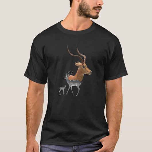 Impala on Safari in Kenia Afrika T-shirt (Voorkant)