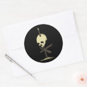 Impala Skull Ronde Sticker (Envelop)