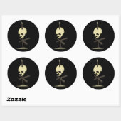 Impala Skull Ronde Sticker (Vel)