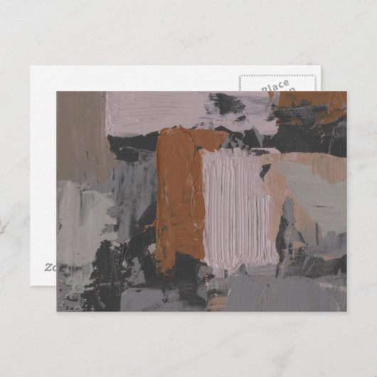 Impasto Abstract I Briefkaart (Voorkant / Achterkant)