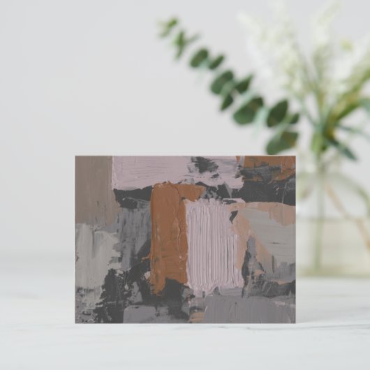 Impasto Abstract I Briefkaart (Staand voorkant)