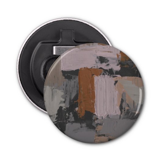 Impasto Abstract I Button Flesopener (Voorkant)
