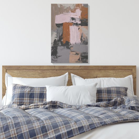Impasto Abstract I Canvas Afdruk (Insitu (Slaapkamer))