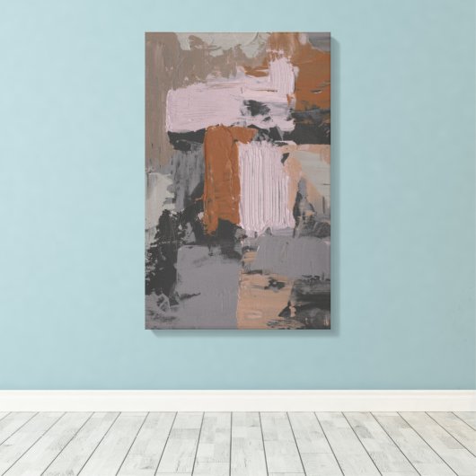 Impasto Abstract I Canvas Afdruk (Insitu (Houten vloer))