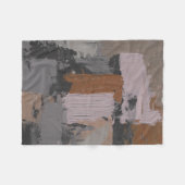 Impasto Abstract I Fleece Deken (Voorkant (Horizontaal))