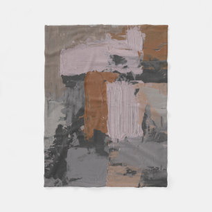 Impasto Abstract I Fleece Deken