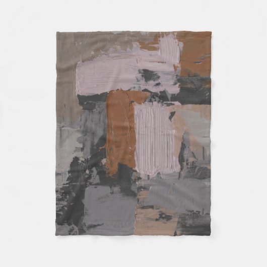 Impasto Abstract I Fleece Deken (Voorkant)