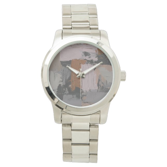 Impasto Abstract I Horloge (Voorkant)
