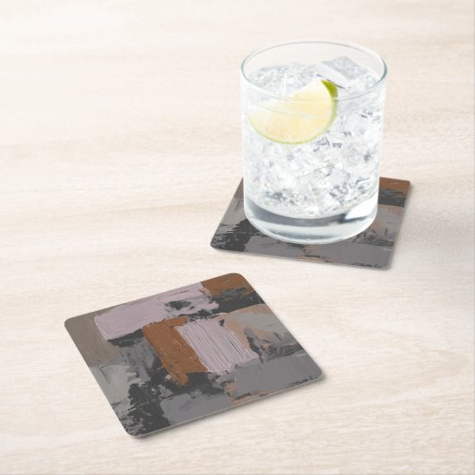 Impasto Abstract I Kartonnen Onderzetters (Insitu)