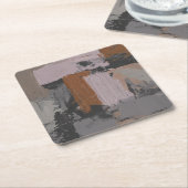 Impasto Abstract I Kartonnen Onderzetters (Schuin)