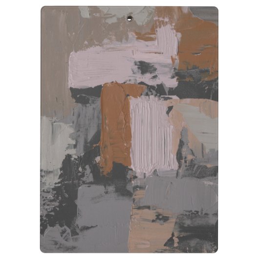 Impasto Abstract I Klembord (Achterkant)