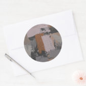 Impasto Abstract I Ronde Sticker (Envelop)