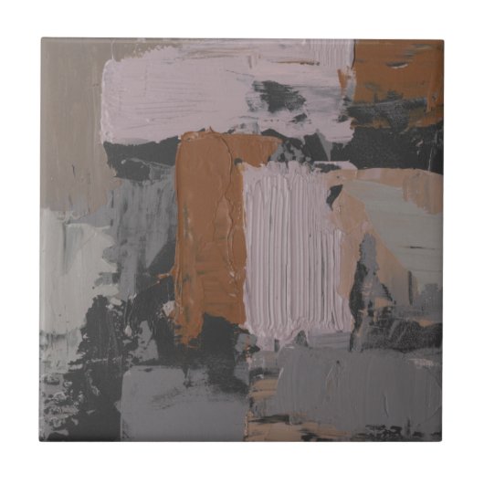 Impasto Abstract I Tegeltje (Voorkant)