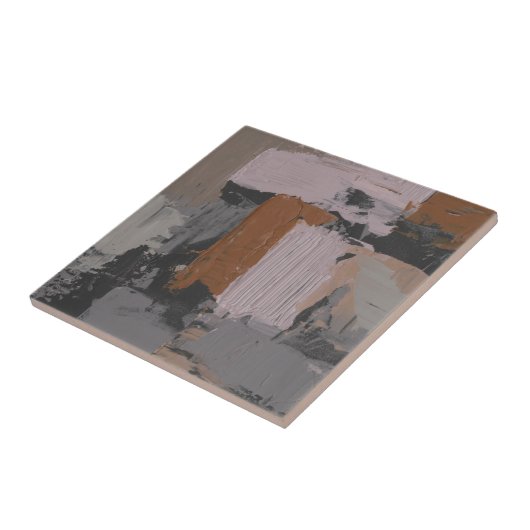 Impasto Abstract I Tegeltje (Zijkant)