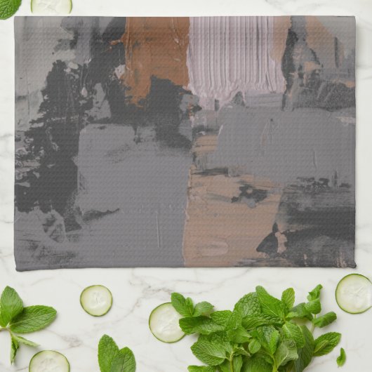 Impasto Abstract I Theedoek (Gevouwen)