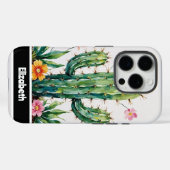 Impasto Cactus Blossom Smartphone Case-Mate iPhone Case (Achterkant (horizontaal))