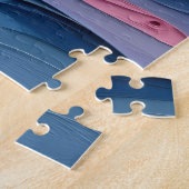 Impasto Dolfijnen en Oceaangolven Legpuzzel (Zijkant)