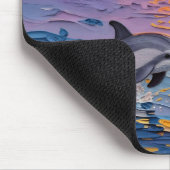 Impasto Dolfijnen en Oceaangolven Muismat (Hoek)