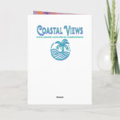 Impasto Dolphins & Ocean Waves | Thinking of You Kaart (Achterkant)