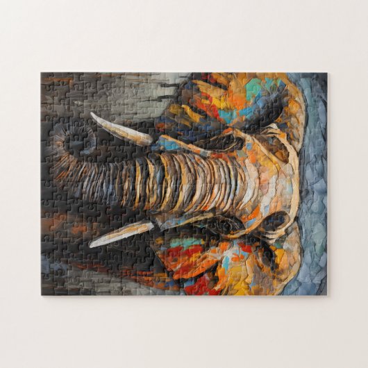 Impasto Elephant Legpuzzel (Horizontaal)