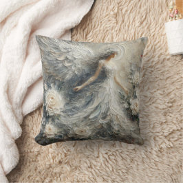 Impasto Faux Relief Angel Art Sierkussen